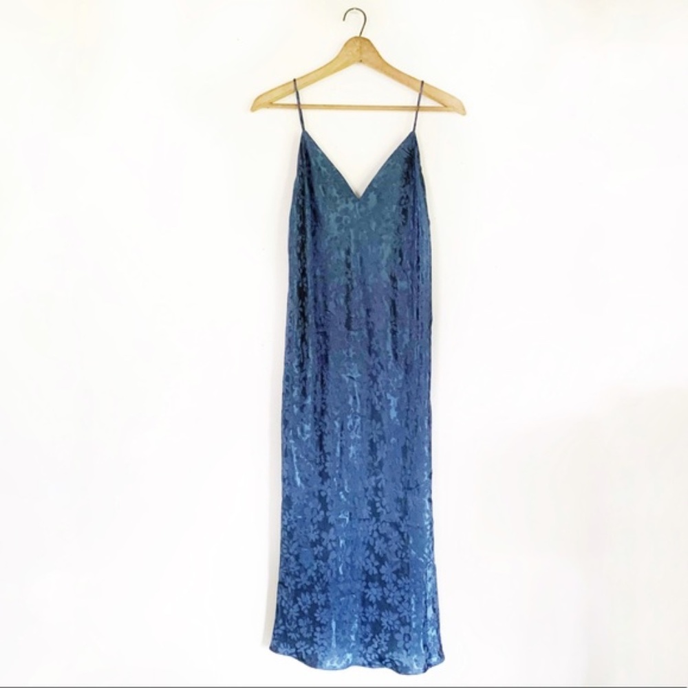 rag & bone Navy Astrid Floral Slip Midi Dress NWT - Picture 5 of 11